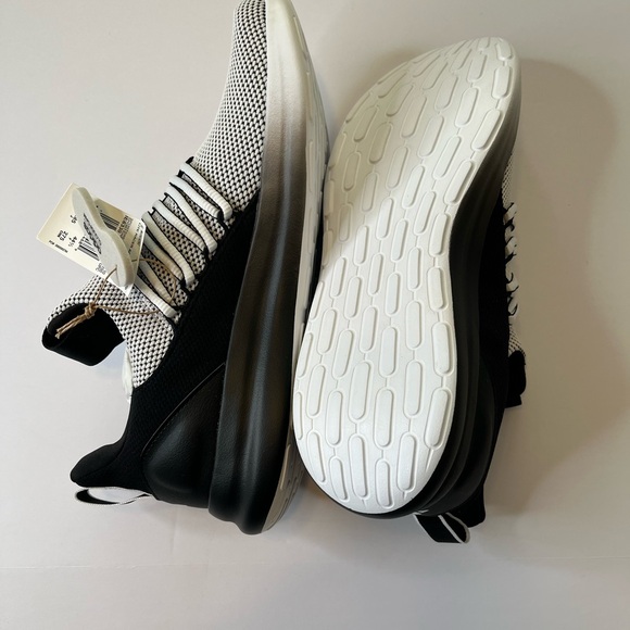 Adidas Black and White Mesh Sneakers - Picture 3 of 13